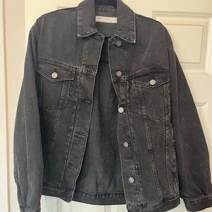 Washed black ASOS Jean jacket like new!